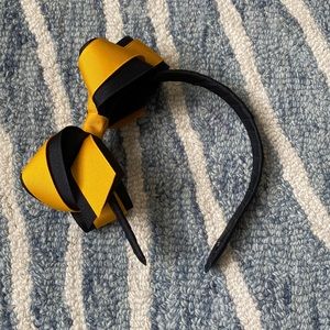 Black & yellow ribbon headband